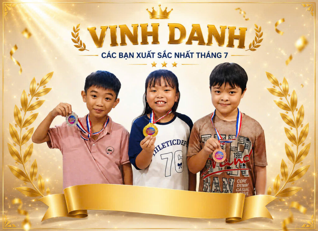 Bục vinh danh tháng 7 3rd july