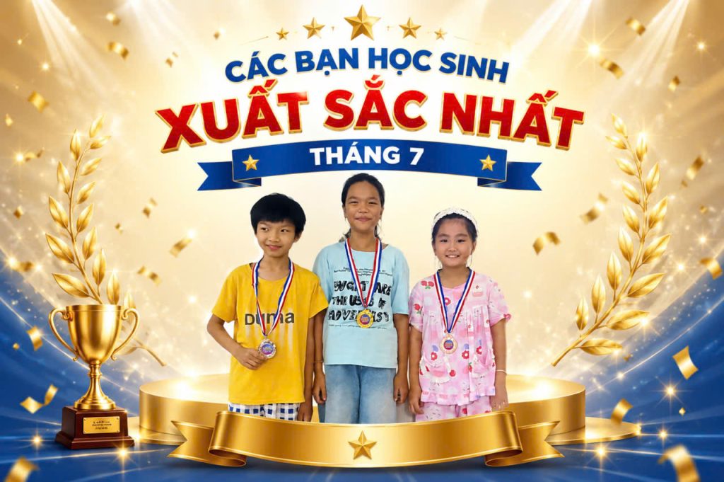 Bục vinh danh tháng 7 5th july